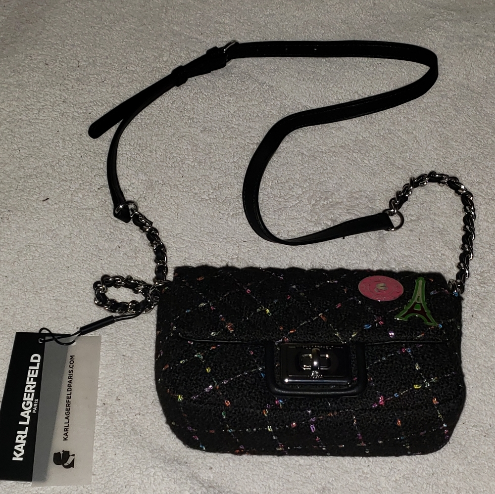 Karl Lagerfeld Small Boucle Agyness Bag